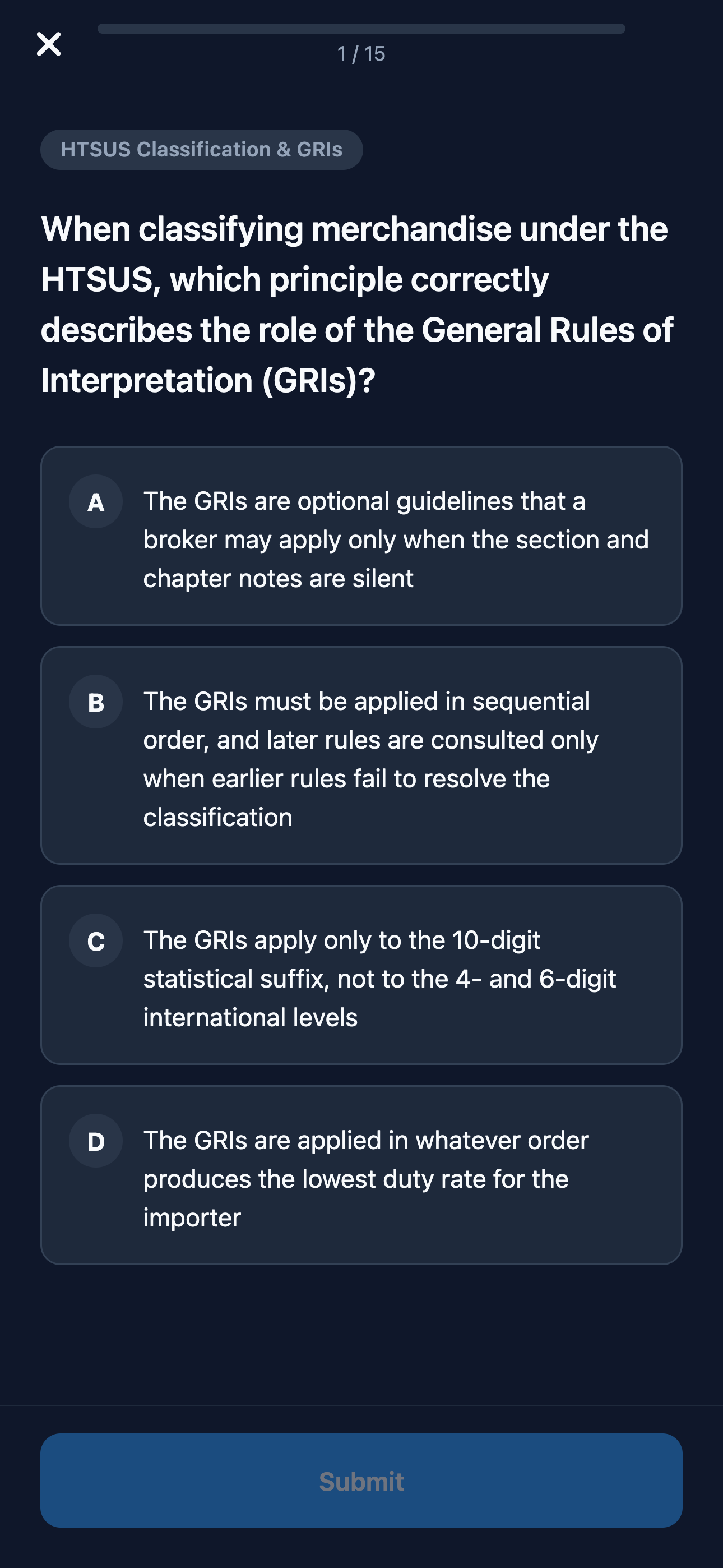 Customs Broker Exam Prep screenshot 3