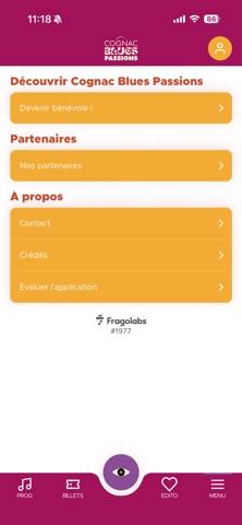 Cognac Blues Passions 2026 screenshot