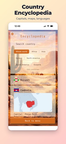 Flag Quiz: Country & Capital iPhone screenshot