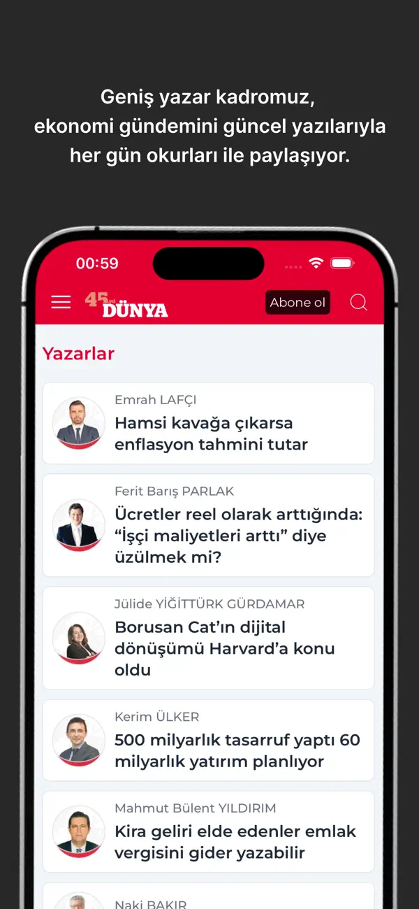 Screenshot #2 pour Dunya Gazetesi