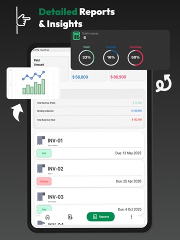 Digital Invoice Generator App iPad screenshot