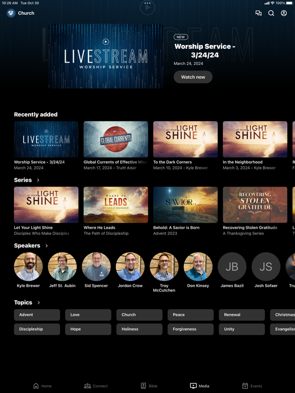 Collinsville Church of Christ iPad screenshot 3 - Education app