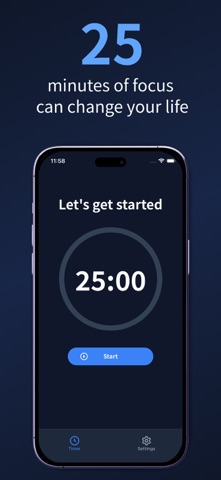 pomo - Pomodoro Focus Timer Screenshot 2 of 7