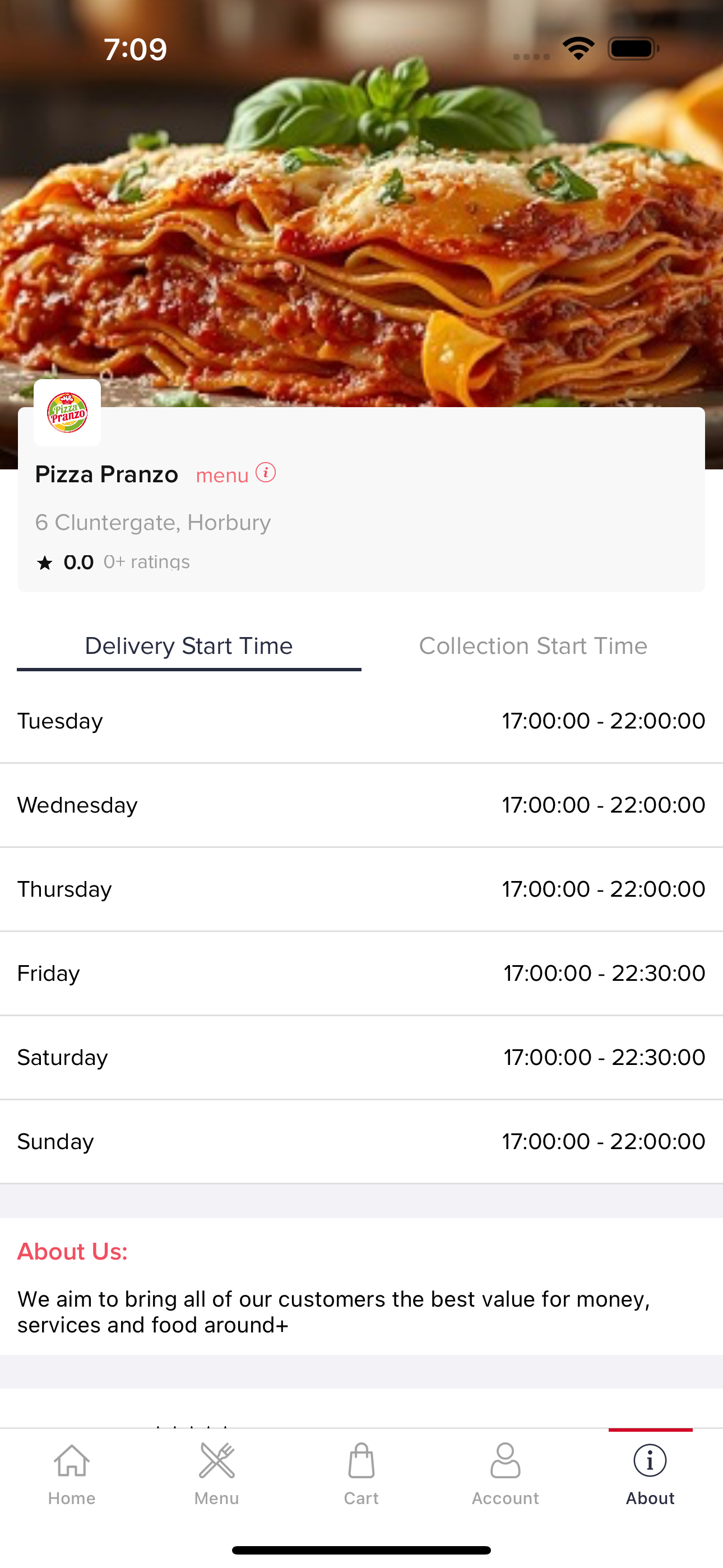 Pizza Pranzo