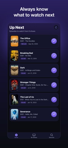 NextEp: Episode Tracker iPhone screenshot