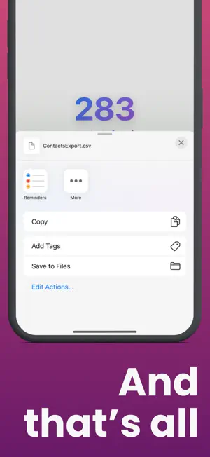 Export Contacts : CSV, Vcard screenshot 3