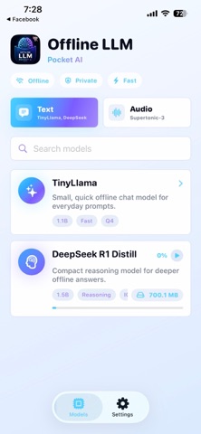 Offline LLM - Pocket AI iPhone screenshot