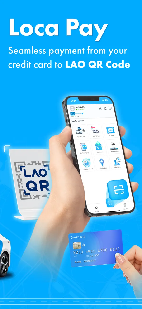 Screenshot #3 pour LOCA: Laos Taxi, QR Payment