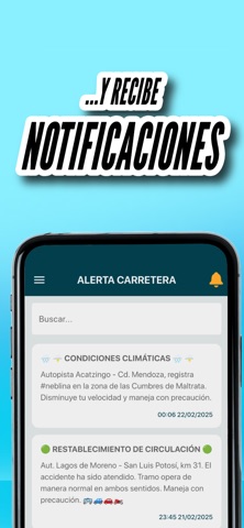 Alerta Carretera México iPhone screenshot