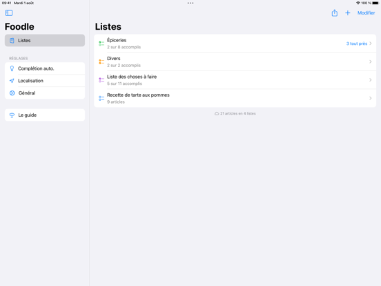 Screenshot #6 pour Foodle - La liste originale