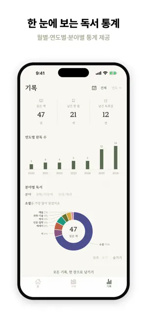 읽기록 - 책장을 채우는 독서기록 screenshot 2