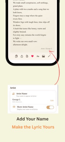 LyricLab: AI Lyric Generator iPhone screenshot