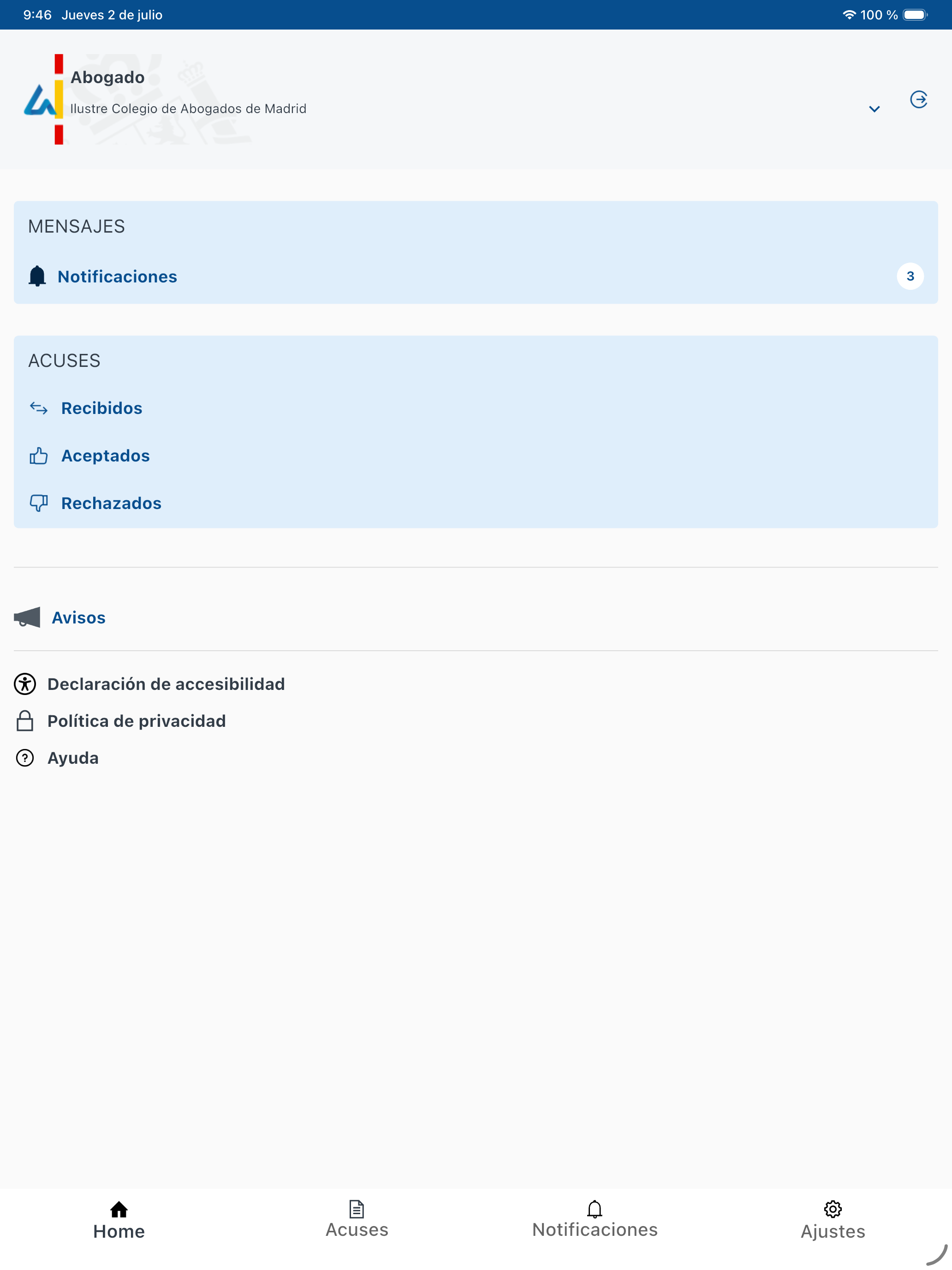 Aplicación Móvil de LexNET screenshot 8