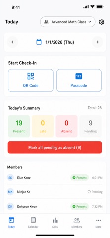 Attendance Manager – Checky Screenshot 1 of 5