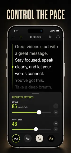 Teleprompter: Autocue Script screenshot 2