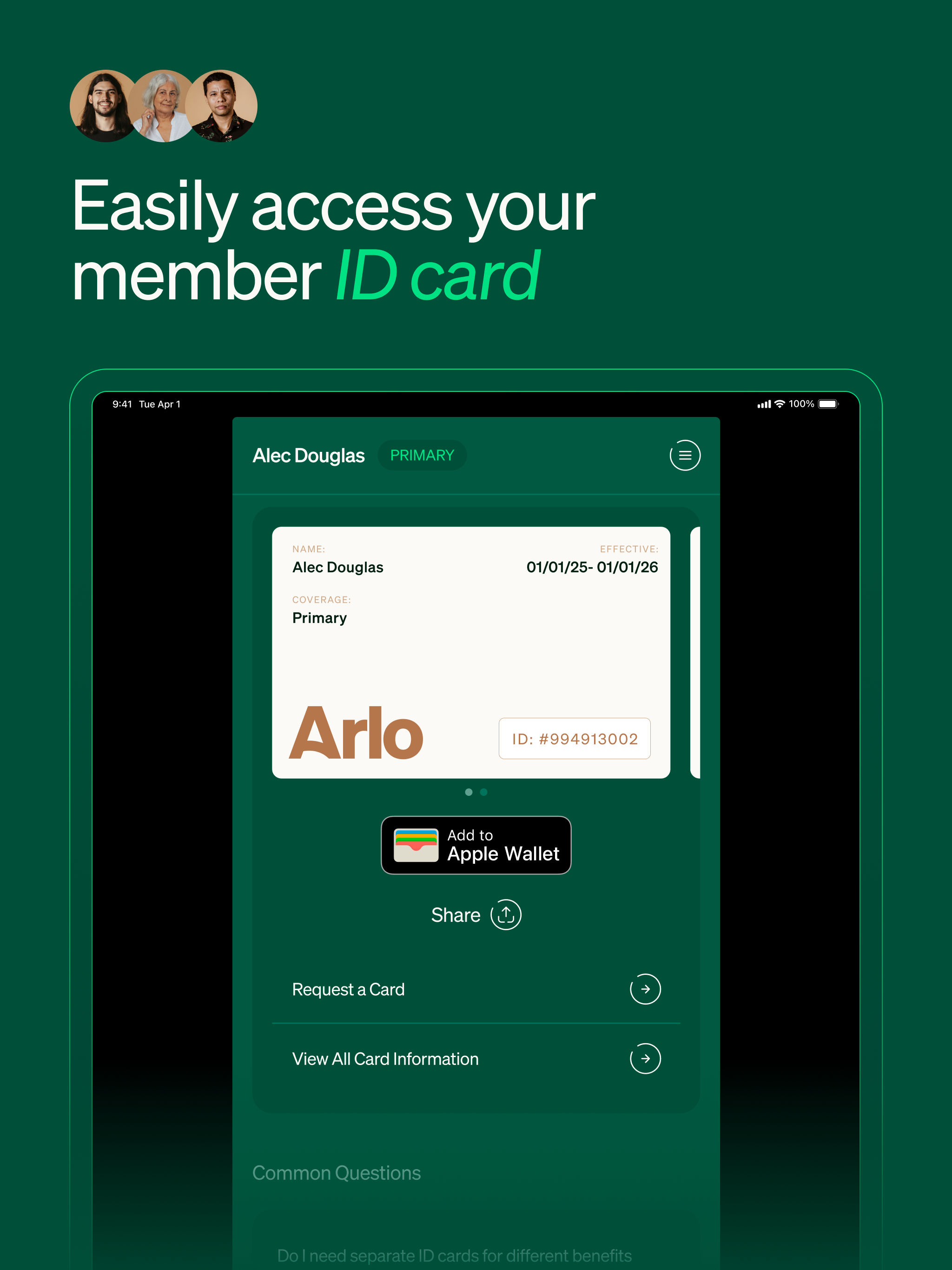 Arlo Health Plan