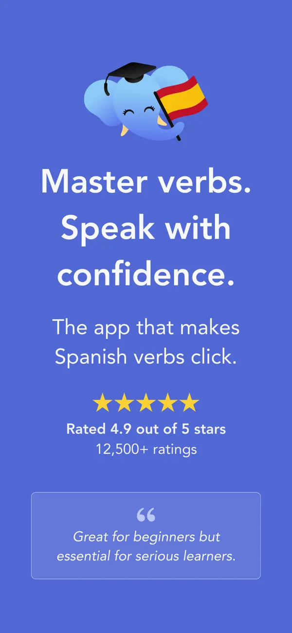 Screenshot #1 pour Ella Verbs: Learn Spanish