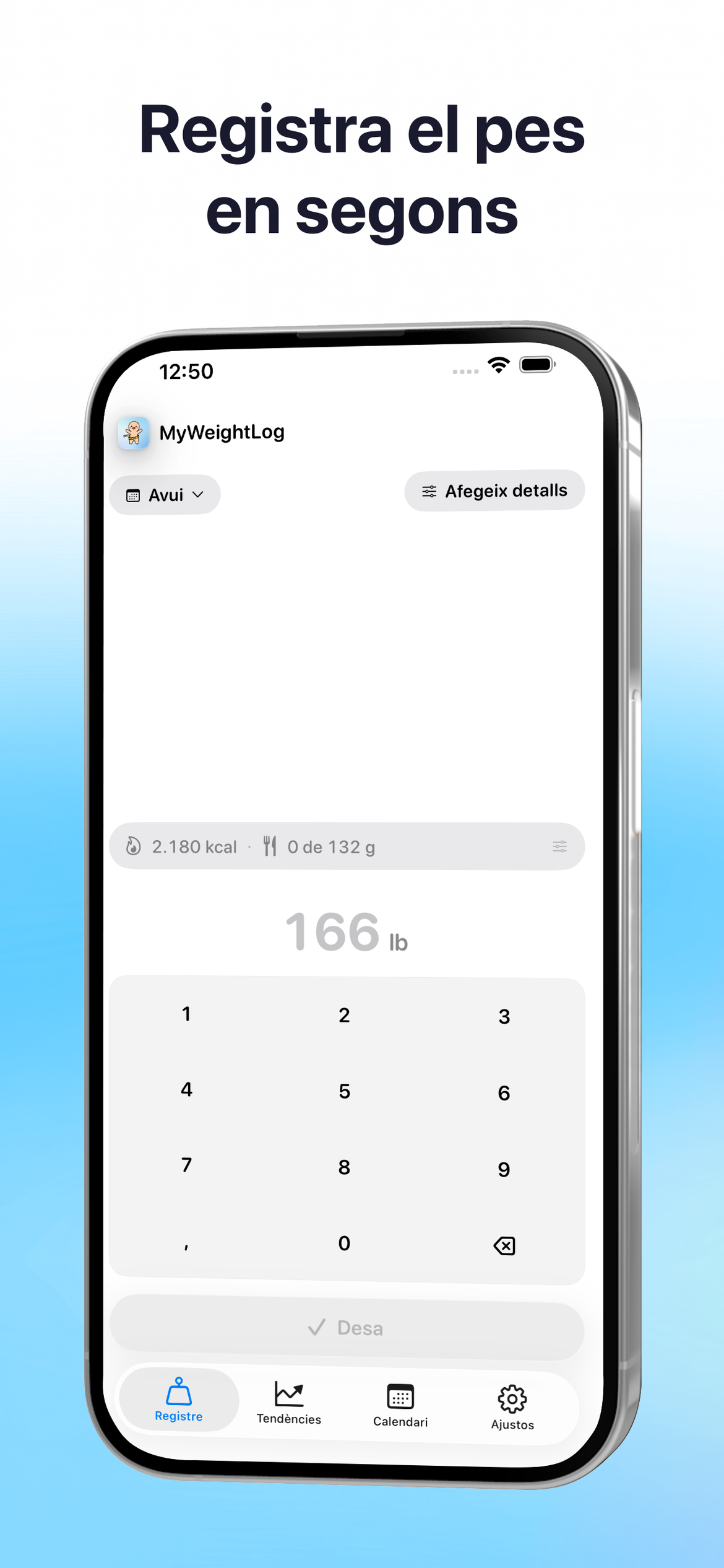 MyWeightLog app screenshot 2
