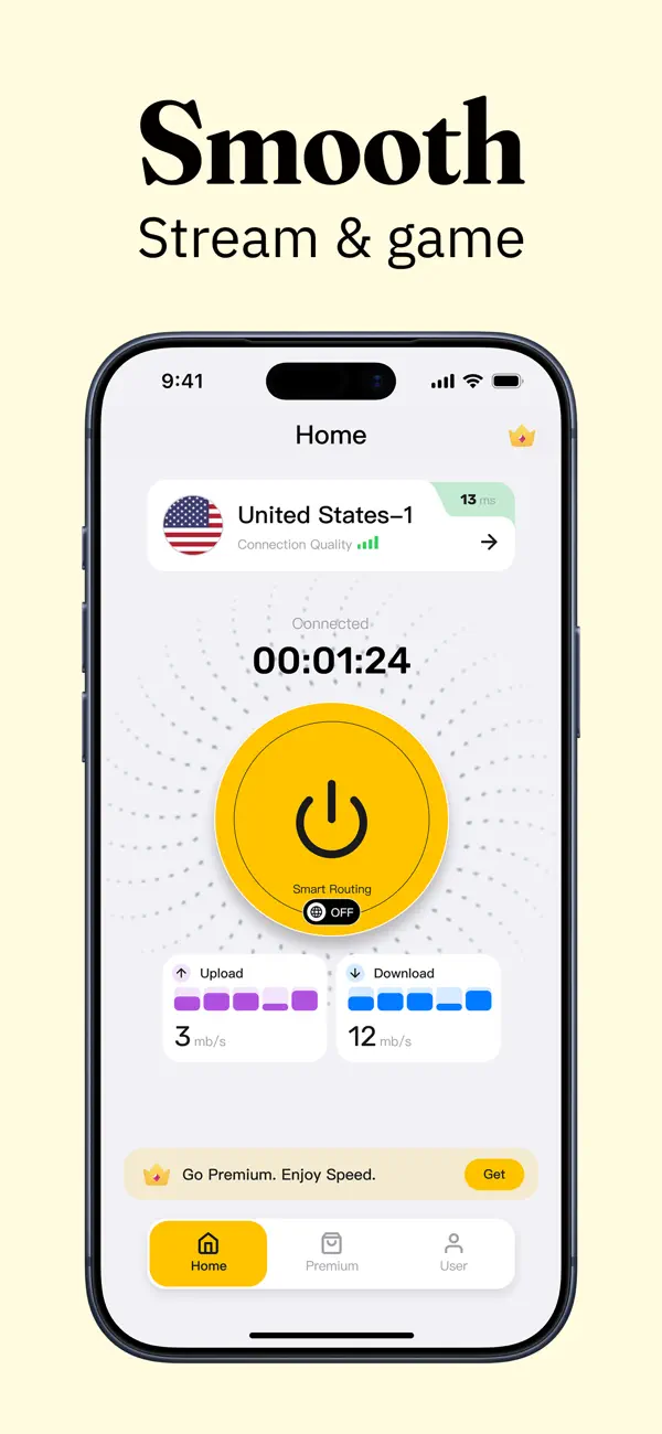 Screenshot #3 pour MynaVPN - Safe & Fast VPN
