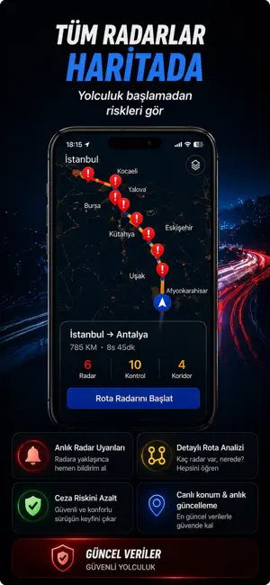 İller Arası Radar-Radar Uyarı iPhone screenshot 3
