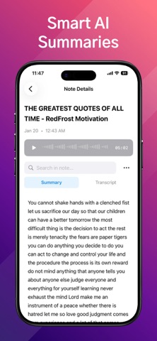 EchoNote: AI Voice Notes Screenshot 1 of 4
