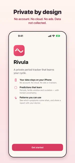 Cycle & Period Tracker: Rivula screenshot 2