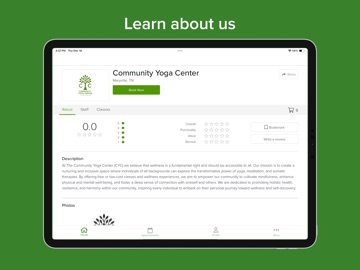 Community Yoga Center iPad screenshot