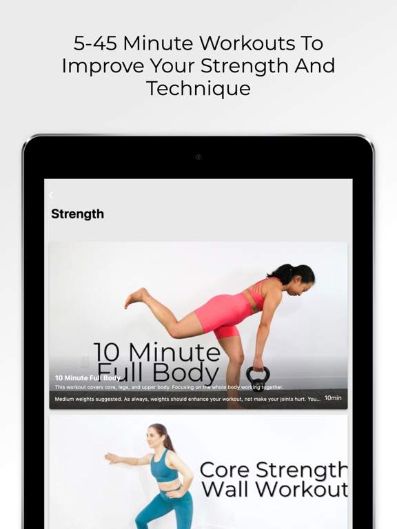 DANCER STRONG™ Programs iPad screenshot 3 - Health & Fitness app