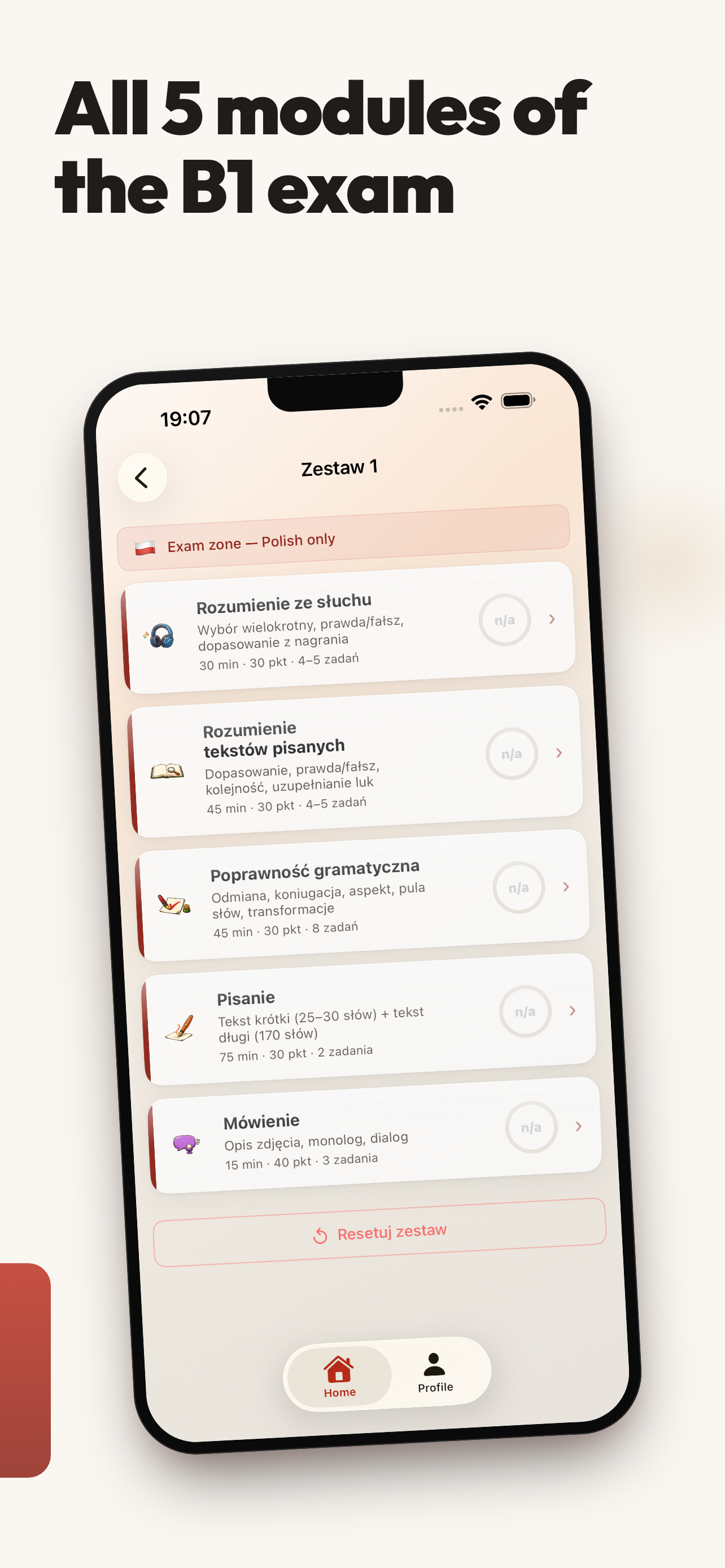 Polish B1: Exam & Study screenshot 2