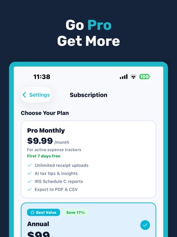 TaxClip iPad screenshot