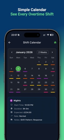 Overtime Live - Shift Tracker Screenshot 4 of 6