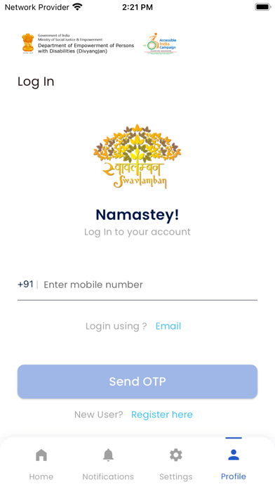 Sugamya Bharat App Screenshot