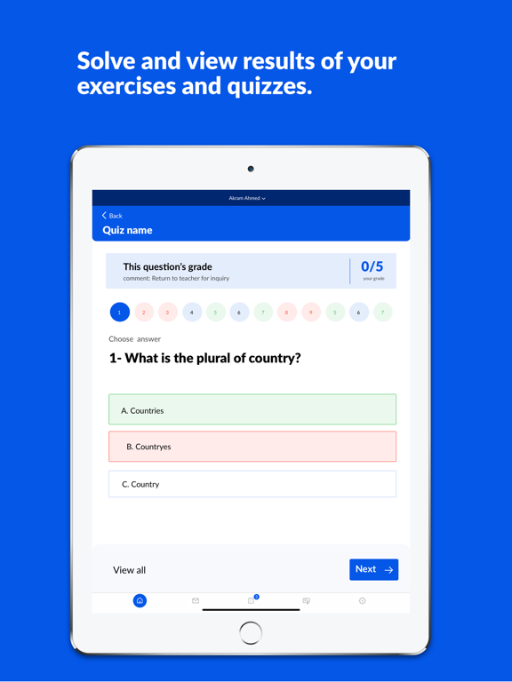 S.M.S School iPad screenshot 1 - Education app