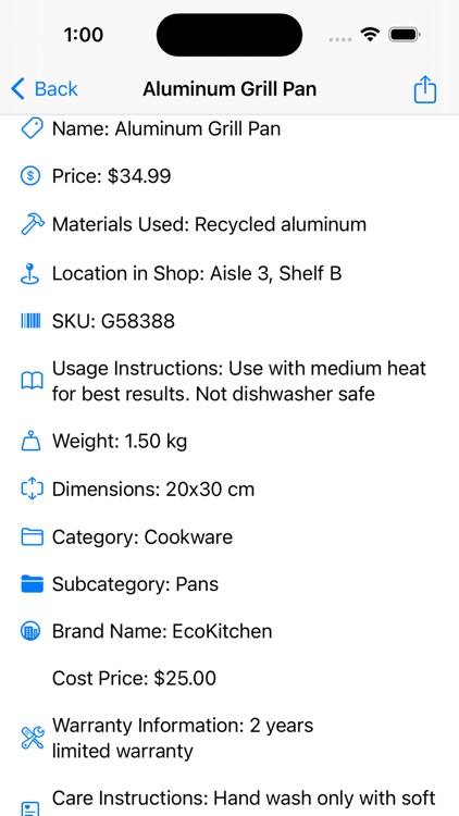 Aluminum Items Shop Catalog