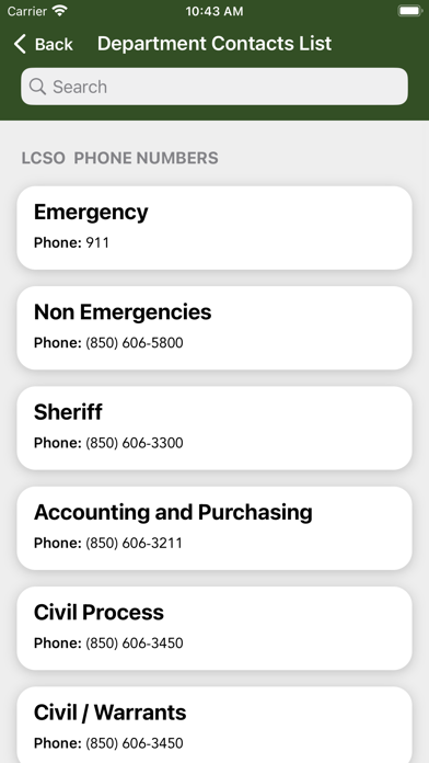 Leon County Sheriff's Office Screenshot