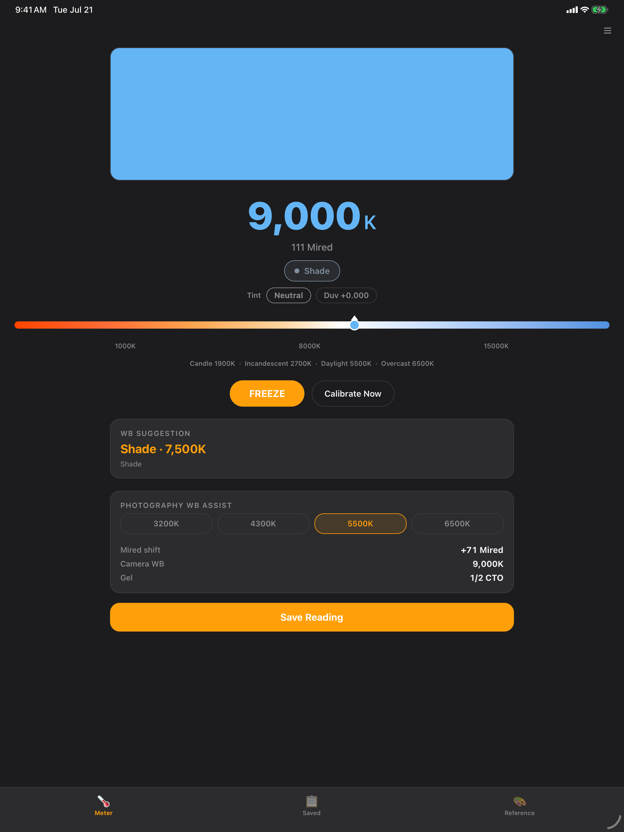 Color Temperature Meter+ screenshot 5