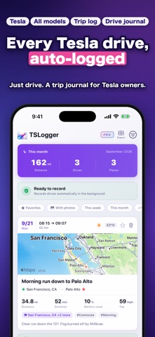 Drive Log for Tesla - TSLogger Screenshot 1 of 5