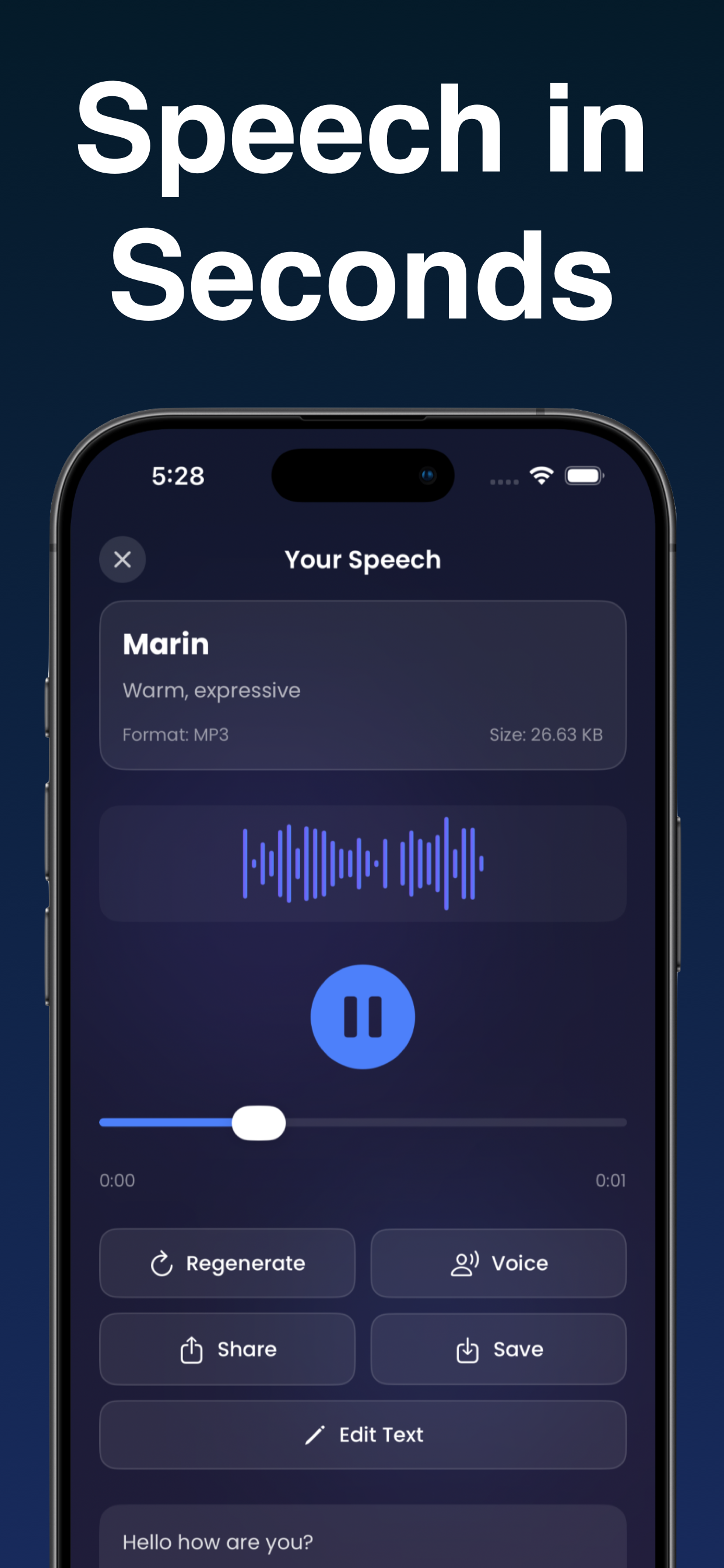 Voiceover - AI Text To Speech