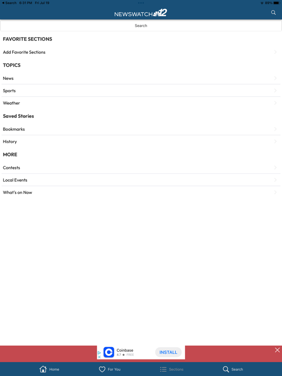 WJFW iPad screenshot 5 - News app