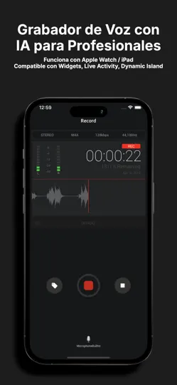 Captura de pantalla de Grabadora De Voz - SoundNote en iPhone 4