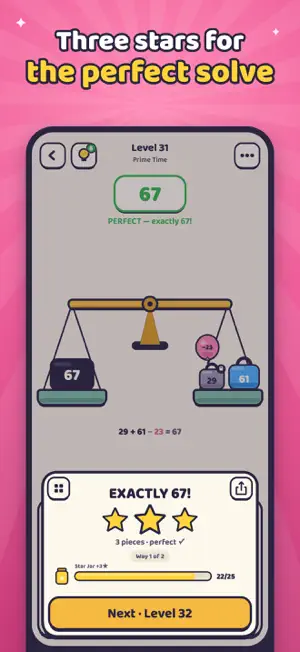 Exactly 67: Math Puzzle Game screenshot 3