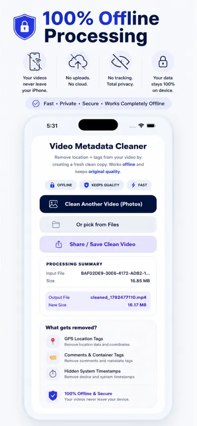 Video Metadata Cleaner screenshot 4