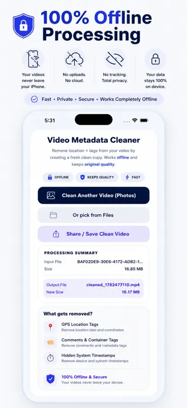 Video Metadata Cleaner screenshot 4 of 4