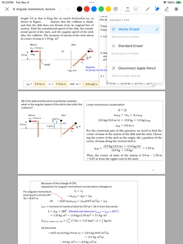A ONE Notes iPad screenshot