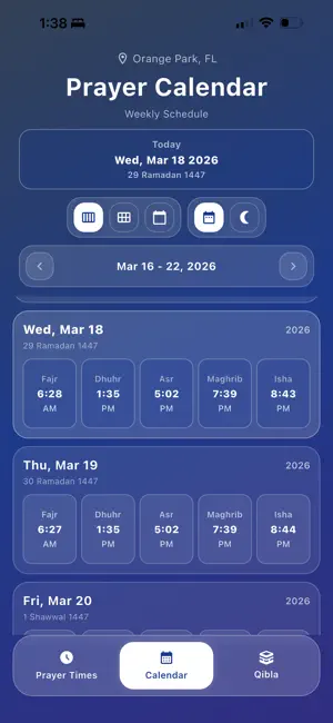 Prayer Times - Full Athan screenshot 3