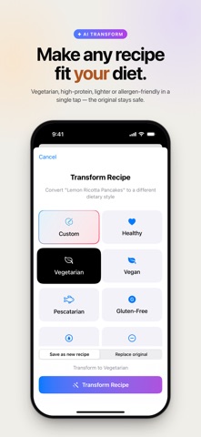 RecipeBox AI iPhone screenshot