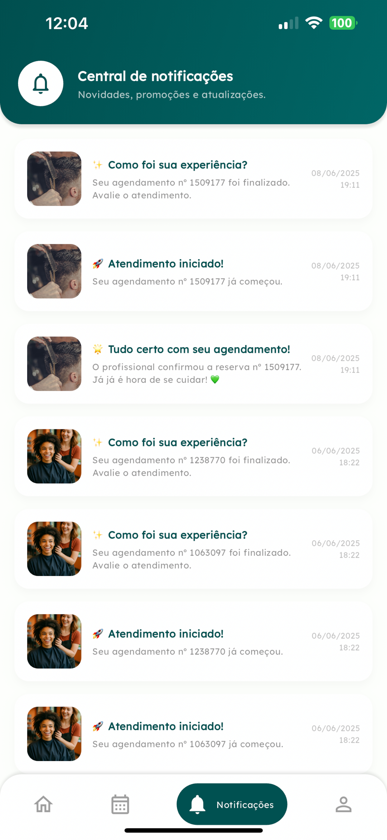 Salony: Aplicativo de Salão