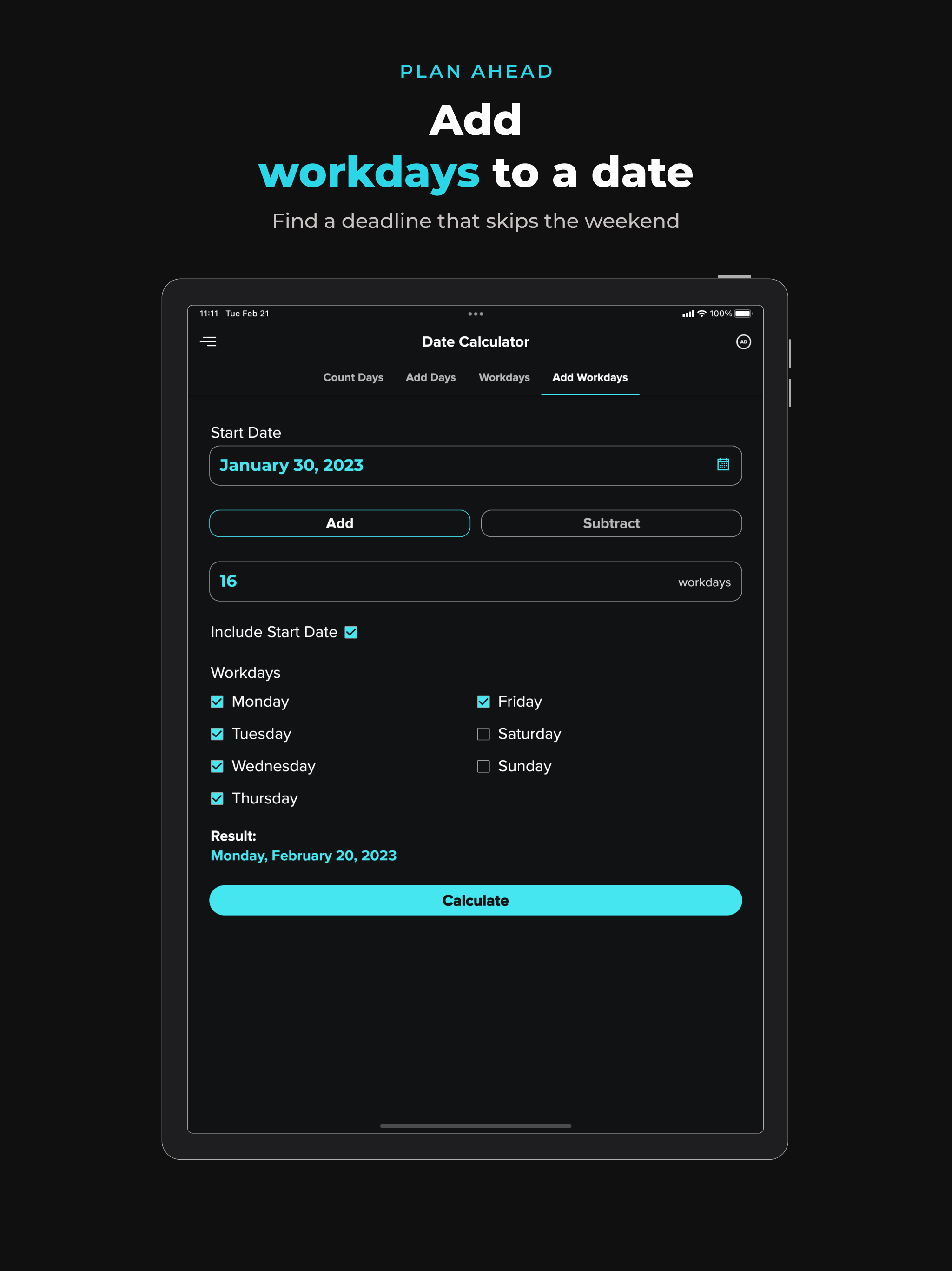 Date & Time Calculator: Days screenshot 10