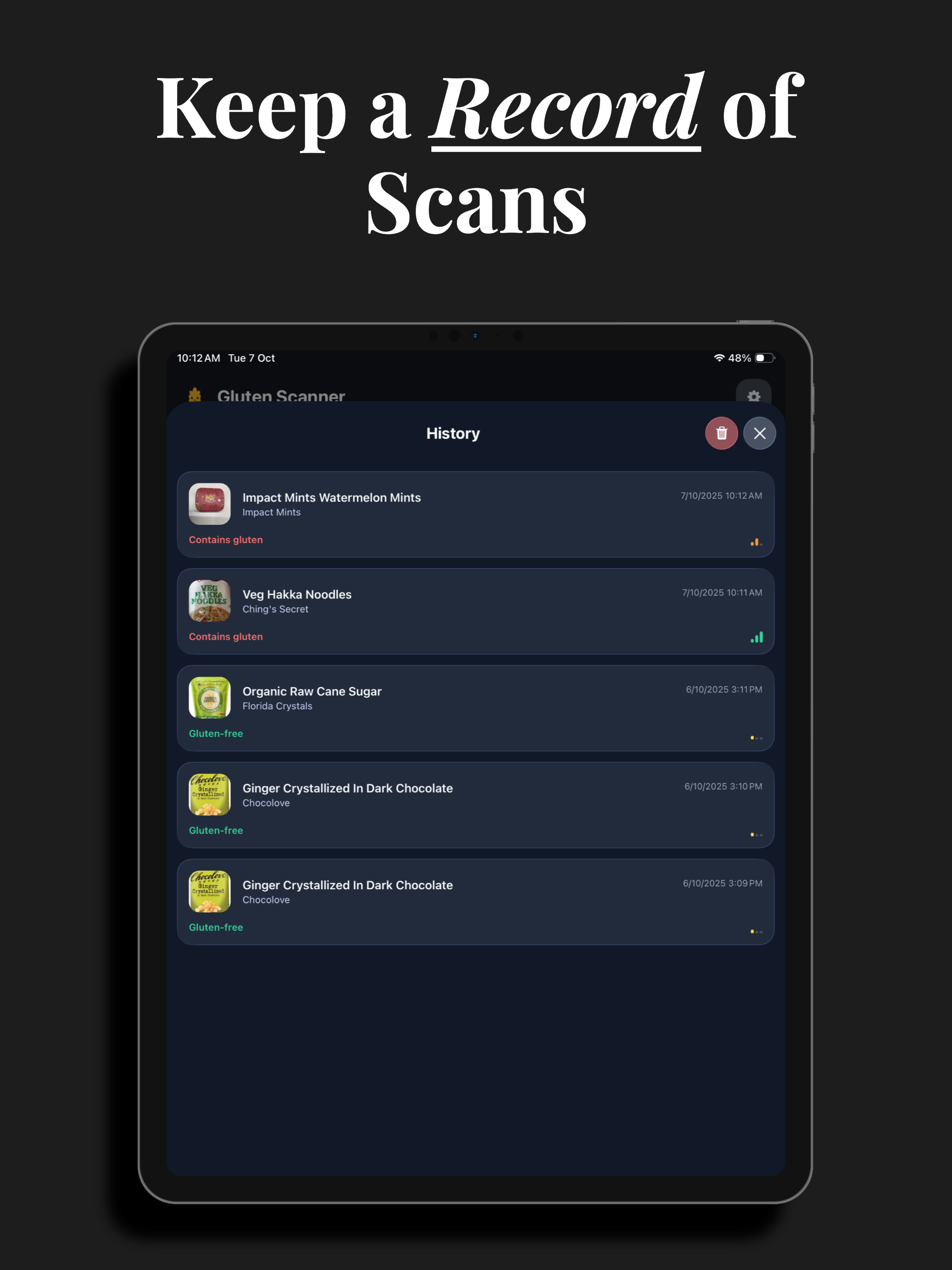 Gluten Free Scanner: Glu