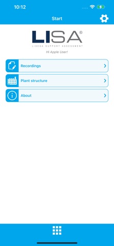 LISEGA Support Assessment iPhone screenshot